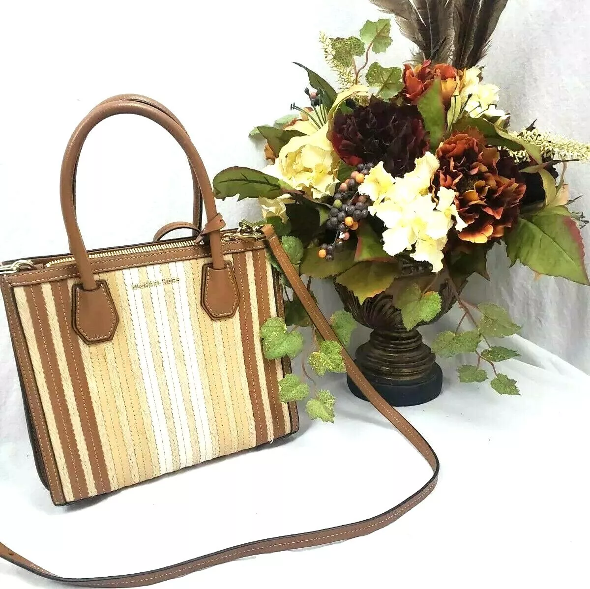 Michael kors best sale rattan handbag