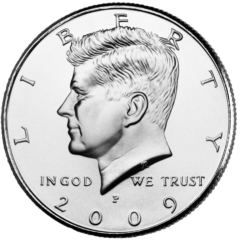 2009 P&D President Kennedy Half Dollar Fifty Cent Coin U.S.