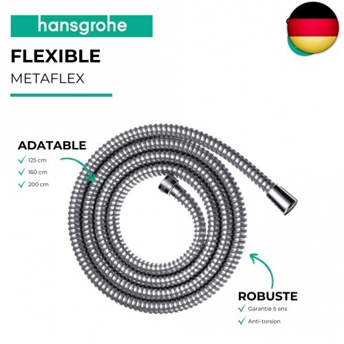 hansgrohe Metaflex - universal Duschschlauch 1,60 m, mit Verdrehschutz, - Bild 2 von 4