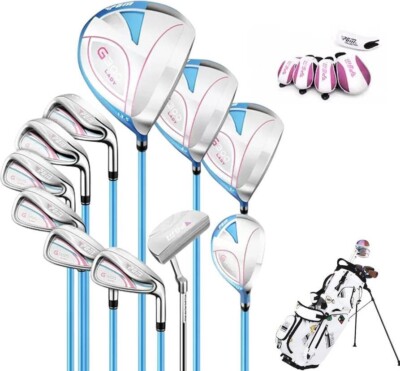 PGM Women's Golf Club Set with 11 Clubs - Golf Stand Bag