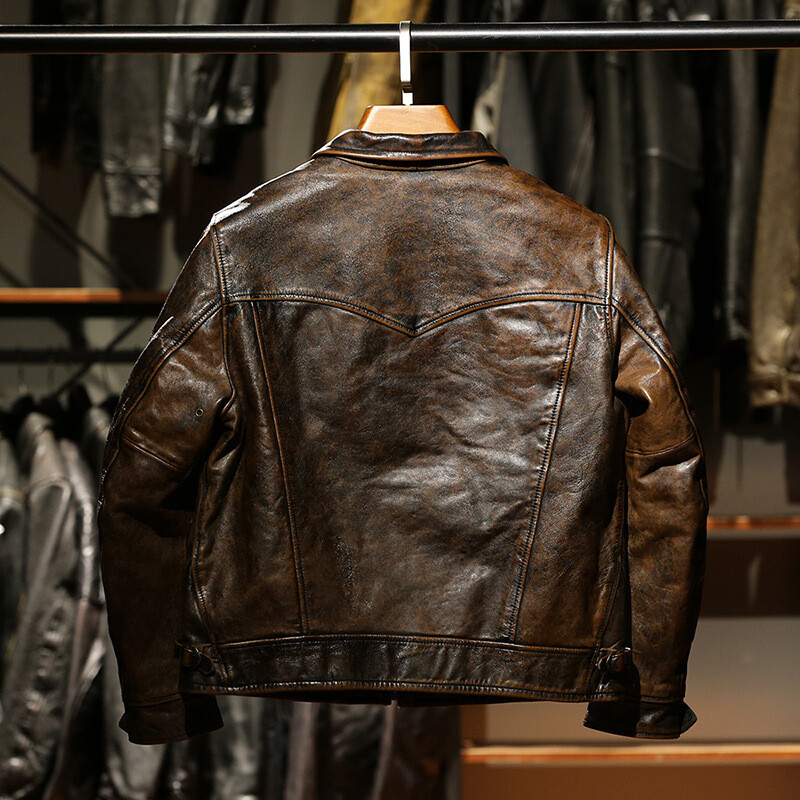 HARLEY ANGEL Mendoza Oil wax horsehide leather man Real HARLEY ANGEL Mendoza Oil wax horsehide leather man Real