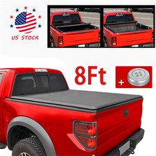 For 2002-2018 Dodge Ram 1500 2500 3500 8ft Long Bed Soft Roll Up Tonneau Cover