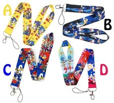 SONIC The HEDGEHOG Lanyard  Video Game  ID Badge Keychain Neck Strap