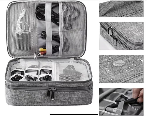 Reisekabel Aufbewahrungstasche Digital Elektronik Gadget Organizer Schutzhülle - Bild 6 von 8