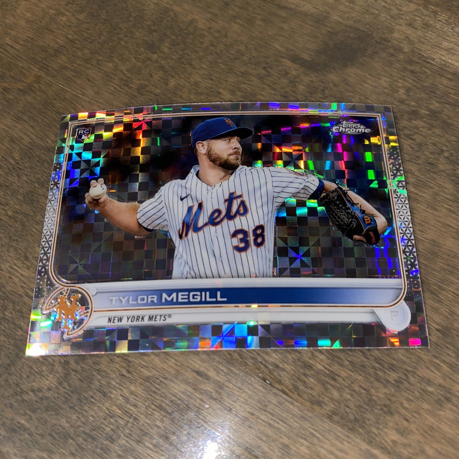 2022 Topps Chrome Prism Refractor Tylor Megill #212 Rookie RC A22