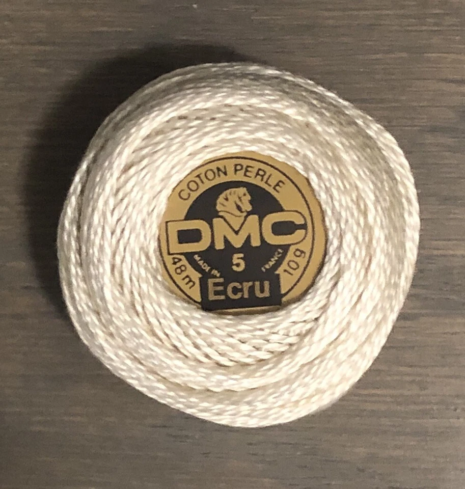 DMC Coton Perle Thread Size 5 - Ecru Color. 10 Count In Newly Sealed Box - Image 2 of 4