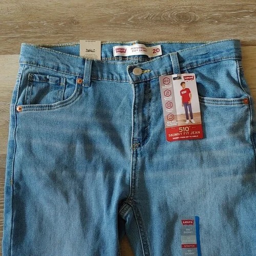 NWT Levi's Performance 510 Skinny Boys Jeans Blue Size 20 (30x32) - Picture 2 of 10