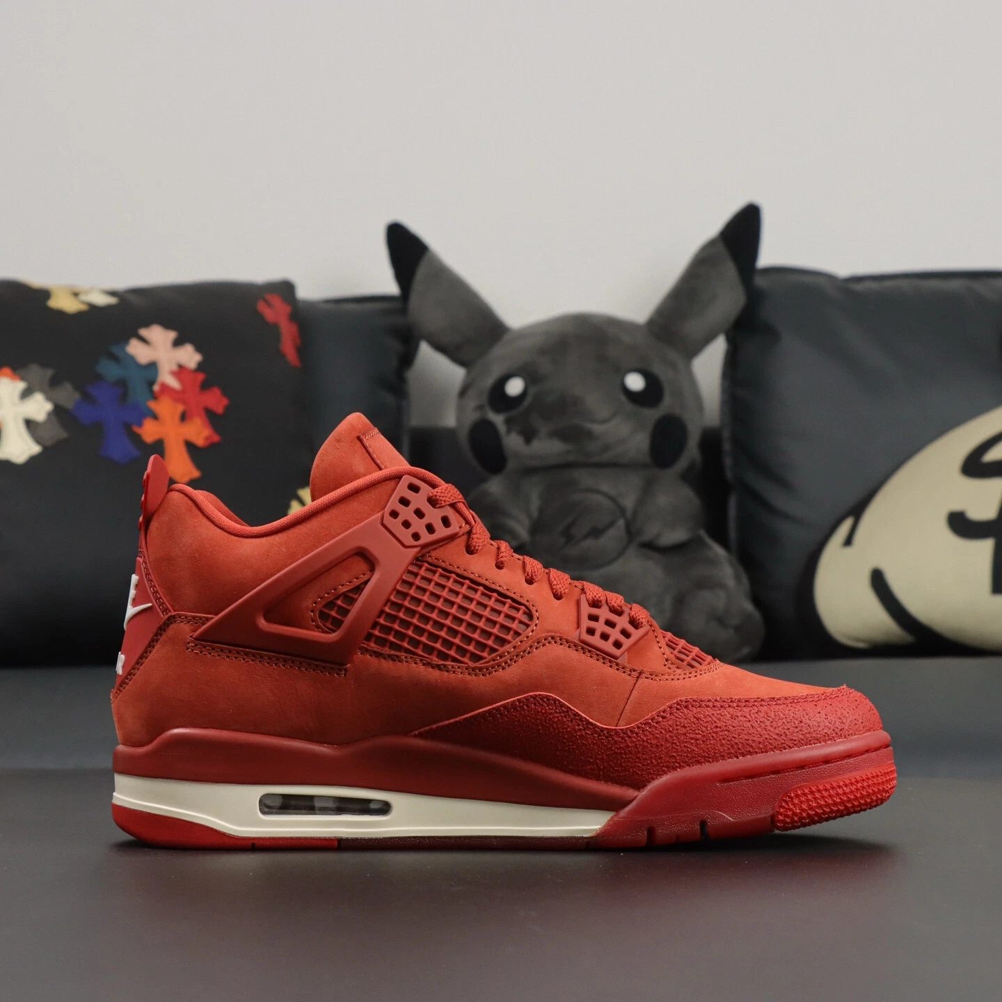 JORDAN Scarpe da basket uomo moda AJ4 retrò Nigel Sylvester Brick by Brick HF4340 800