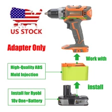 Adapter for Ryobi 18V Battery to Power for Ridgid 18V Tools- Mold Injection Ver.
