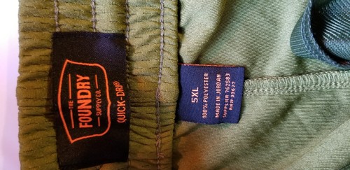 6XL NEW The Foundry Supply Co Mens Big Tall Quick Dry Shorts Elastic Waist Camo - Picture 9 of 11