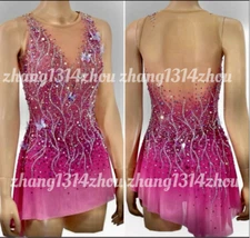 466.Brand New Ice Figure Skating Dress Baton Twirling Dress  customized size