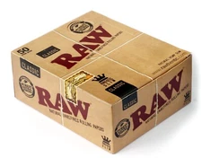 25 PACKS  Raw Classic King Size Slim Rolling Paper HALF BOX 