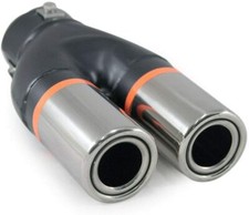 Auspuffblende Endrohr Edelstahl Doppel Universal Für Opel Tigra Meriva Zafira