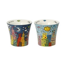 James Rizzi: Set Eierbecher "MY NEW YORK CITY" Goebel Porzellan, 26103521, neu