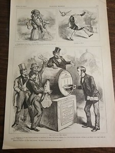 [#108] Harper's Weekly Woodblock/Apr.23,1881/ Politics