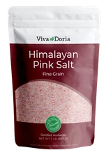 Viva Doria Himalayan Crystal Pink Salt, Fine Grain, 2 Lb