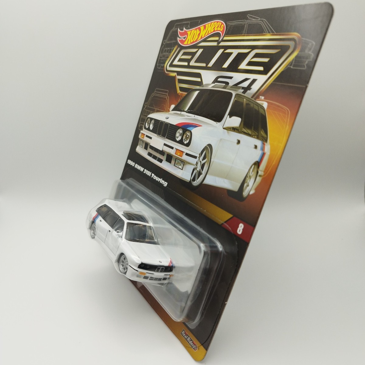 Hot Wheels Elite 64 BMW 318i E30 Touring 1990 - 1:64 - Blanche - Neuve