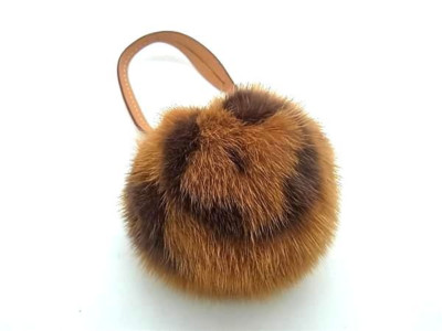 Louis Vuitton Bijou Sac Monogram Mink Fur Leather M00543 Bag Charm