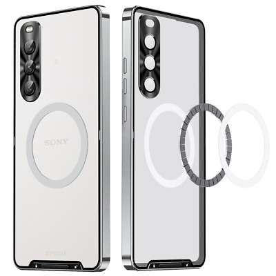 Metal Bumper Matte Transparent Case Cover Les Protector f Sony Xperia  IV/10 IV