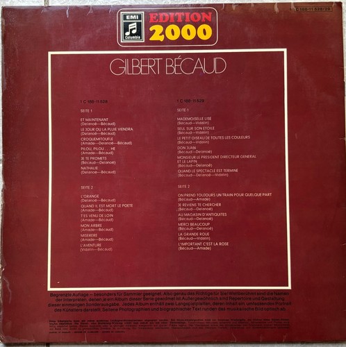 Gibert Becaud - Self Title - Limited Ed. Double LP Gatefold w/Booklet - Germany - Imagen 2 de 6