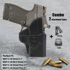 M&P9 Shield Holster Tactical Fit SW MP9 Shield Smith & Wesson M2.0 Plus 40 9mm 