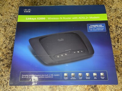 Linksys  X2000 Wireless-N Router With ADSL2+ Modem