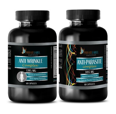 Antiaging Antioxidant supplement - ANTI PARASITE   ANTI WRINKLE COMBO - coenzyme