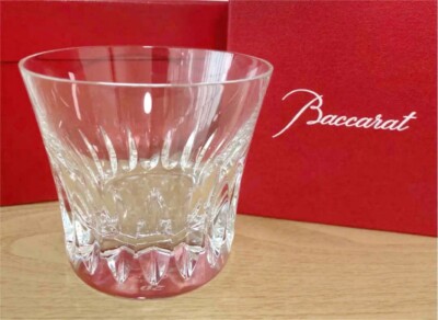 Baccarat カットクリスタルグラス 2個セット 2015年製　ROSA RARE Baccarat Rosa Whisky Crystal Tumbler Glass 2015 from