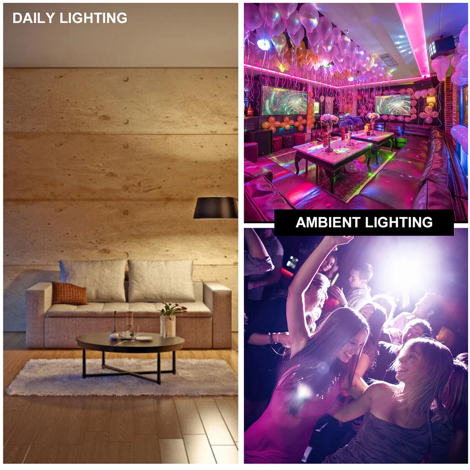 6 PCS 16 Color Changing Light Bulb Remote Control Dimmable RGB LED Bulbs E27 E26 - Image 2 of 4