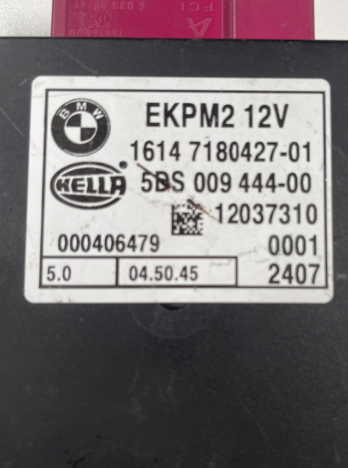 04-09 BMW 535I FUEL PUMP CONTROL MODULE 5DS009444-00 / 7180427-01 