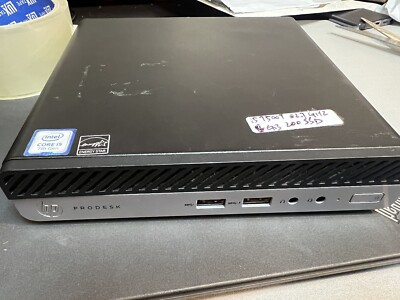 HP ProDesk 400 G3 Mini, Intel Core i5-7500T @2.7 GHZ 8GB Ram 200GB