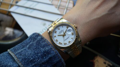 Rolex 116233 Datejust 18k Gelbgold & Edelstahl 36mm mit Papieren um 2007 - Bild 2 von 14