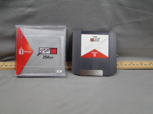 Iomega Zip 250 External Drive USB Power PC Mac Cords Install Disk 3.5 250MB Disk - Photo 8/10