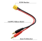 ✅ Charging Cable XT60 Male 30cm Banana 4mm Adapter Lead Adapter Gold Plug ✅