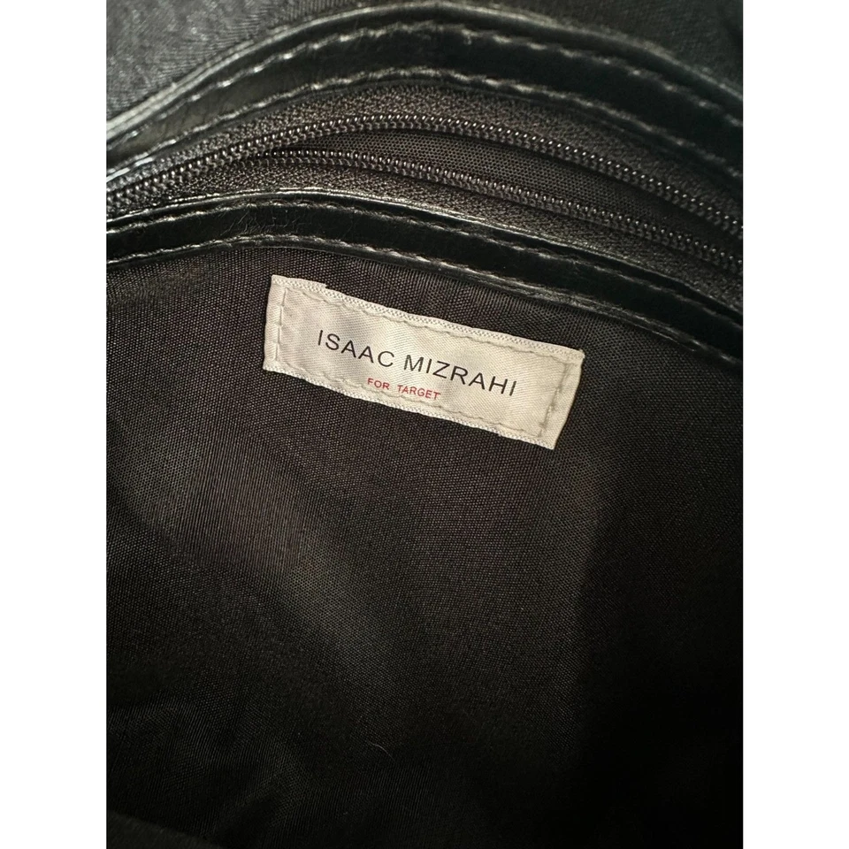 Isaac Mizrahi Vintage Y2k Black Suede Shoulder Bag with Chain Strap Purse - Image 3 of 4