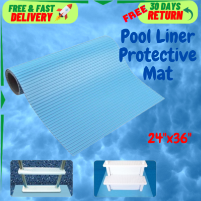 #ad Ladder Protective Mat for Above Ground Swimming Pool Stairs Steps Large 24x36quot;