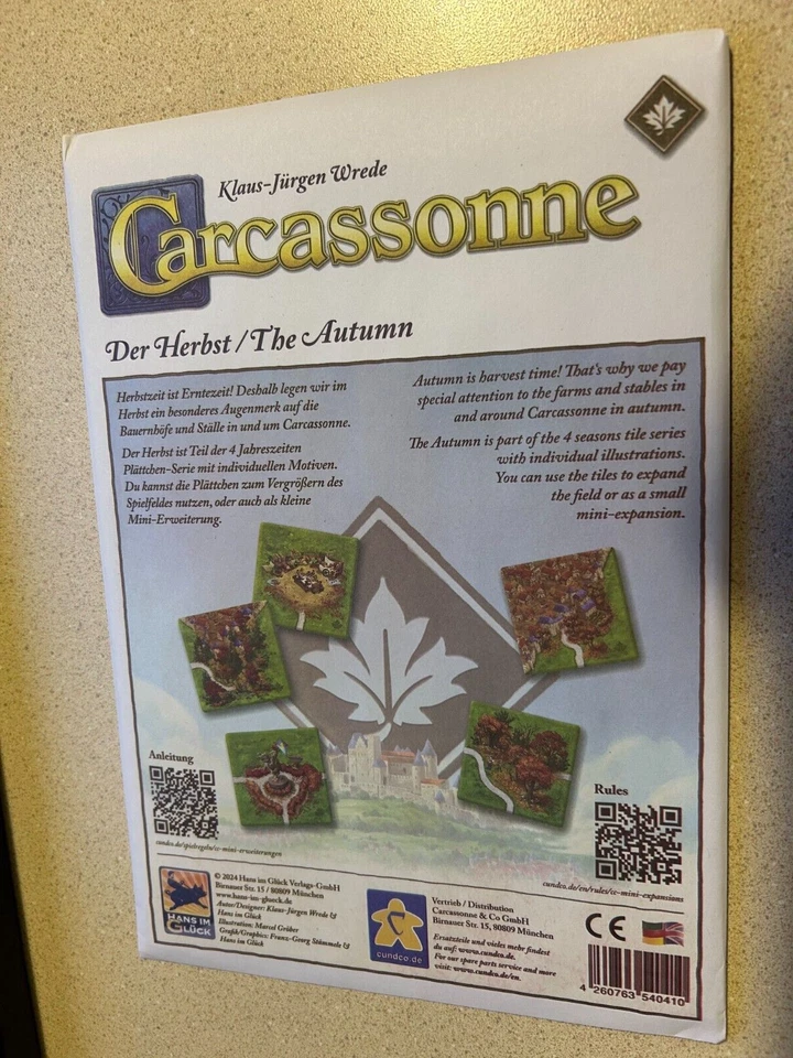 Carcassonne - 4 сезона / осень (Herbst) - мини расширение - запечатанный - Изображение 2 из 4