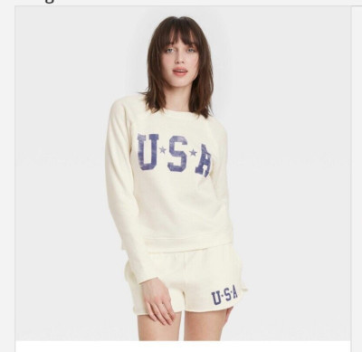 Sweatshirts for Women Size S Grayson Thread USA Graphic Pullover