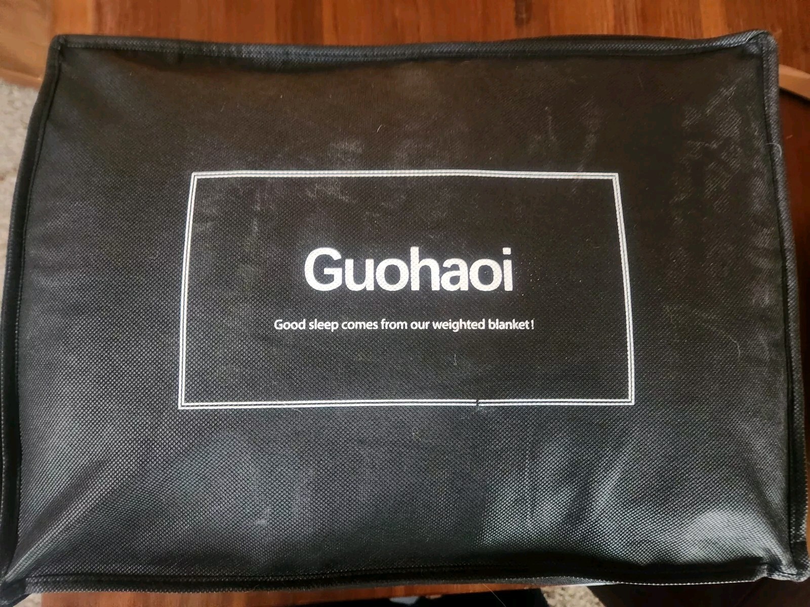 guohaoi weighted blanket 15 pounds grey blue 48 X 72-image