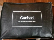 guohaoi weighted blanket 15 pounds grey blue 48 X 72