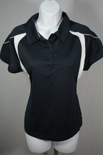 035X02 Champion H317 Women's Double Dry Collared Shirt MD Navy/White NWOT 