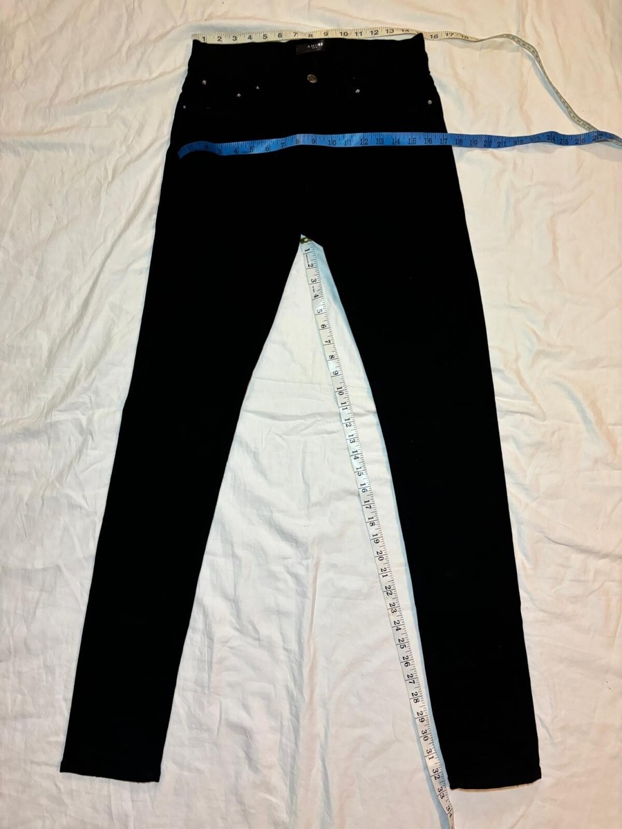 Amiri BLACK Denim Slim-Fit Jeans Size 31x33 Stretchy | eBay