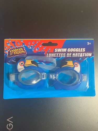 SWIM GOGGLES FOR CHILDREN NIP, 4 STYLES TO CHOOSE: FLAMINGO SHARK TOUCAN WALRUS - Picture 8 of 9