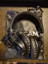 Tascam TH-MX2 Closed Back Studio Mixing Wired Headphones - Black and case