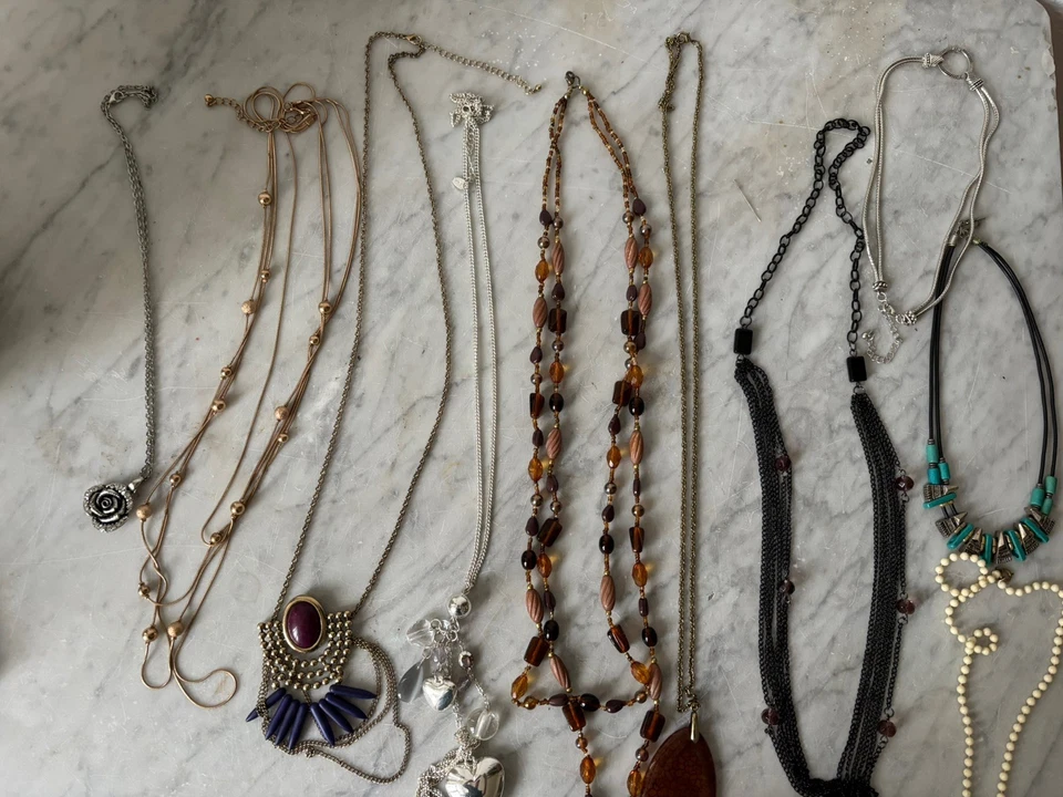 Konvolut von Modeschmuck Ketten, 10 Teile Nr.II