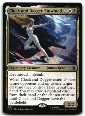 Cloak and Dagger, Entwined MTG R 211 Marvel Super Heroes MSH NM