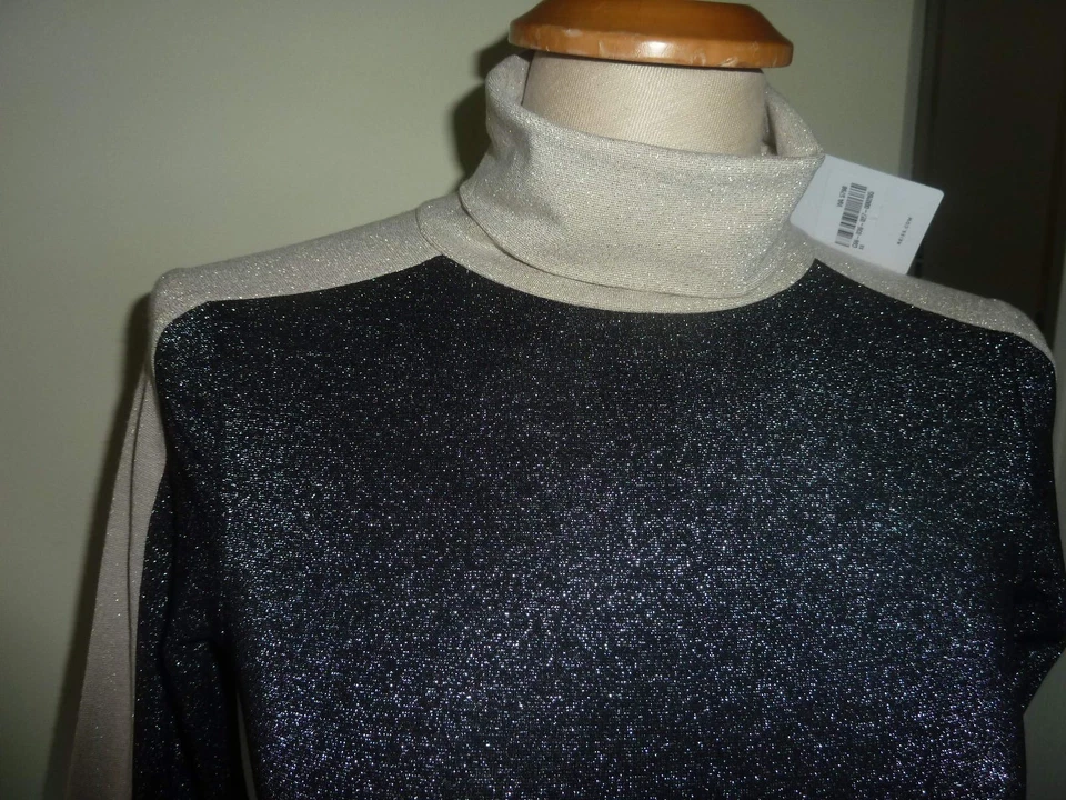 NWT REISS SIMPLY STUNNING SPARKLY POLO NECK TOP SZ XS - rrp £88 - Image 3 of 3