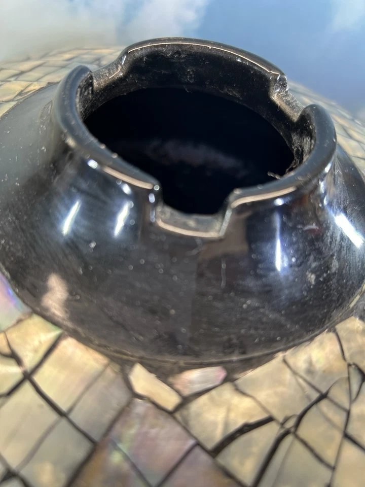 Mosaico Abulón Shell Cerámica Exterior Mesa Antorcha De Colección Marca Tike Fire Bowl Foto 4 de 4