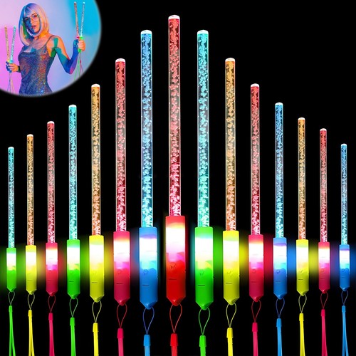 [Aagww] Set Of 15 Fluorocent Sticks Fiber Optics Sticks Luminous Sticks Magic S_ - Bild 1 von 9