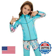 Goldfin Kids Wetsuit Jackets 2Mm Girls Boys Wetsuits Tops Toddler Neoprene Long